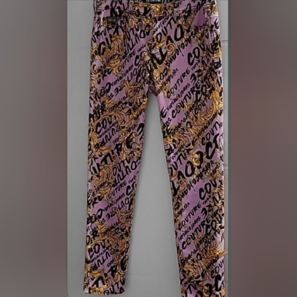 Versace Jeans Couture Baroque Monogram Pants - Picture 2 of 7